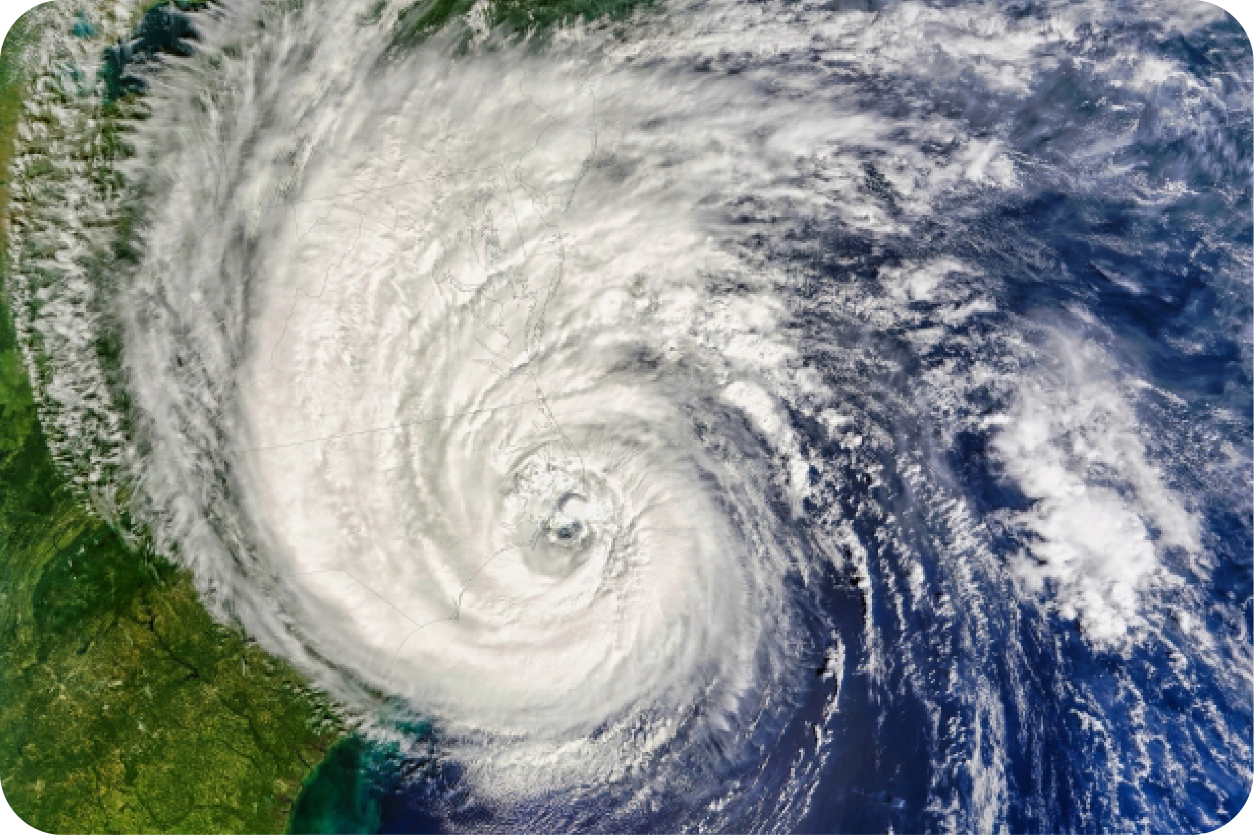A hurricane storm.